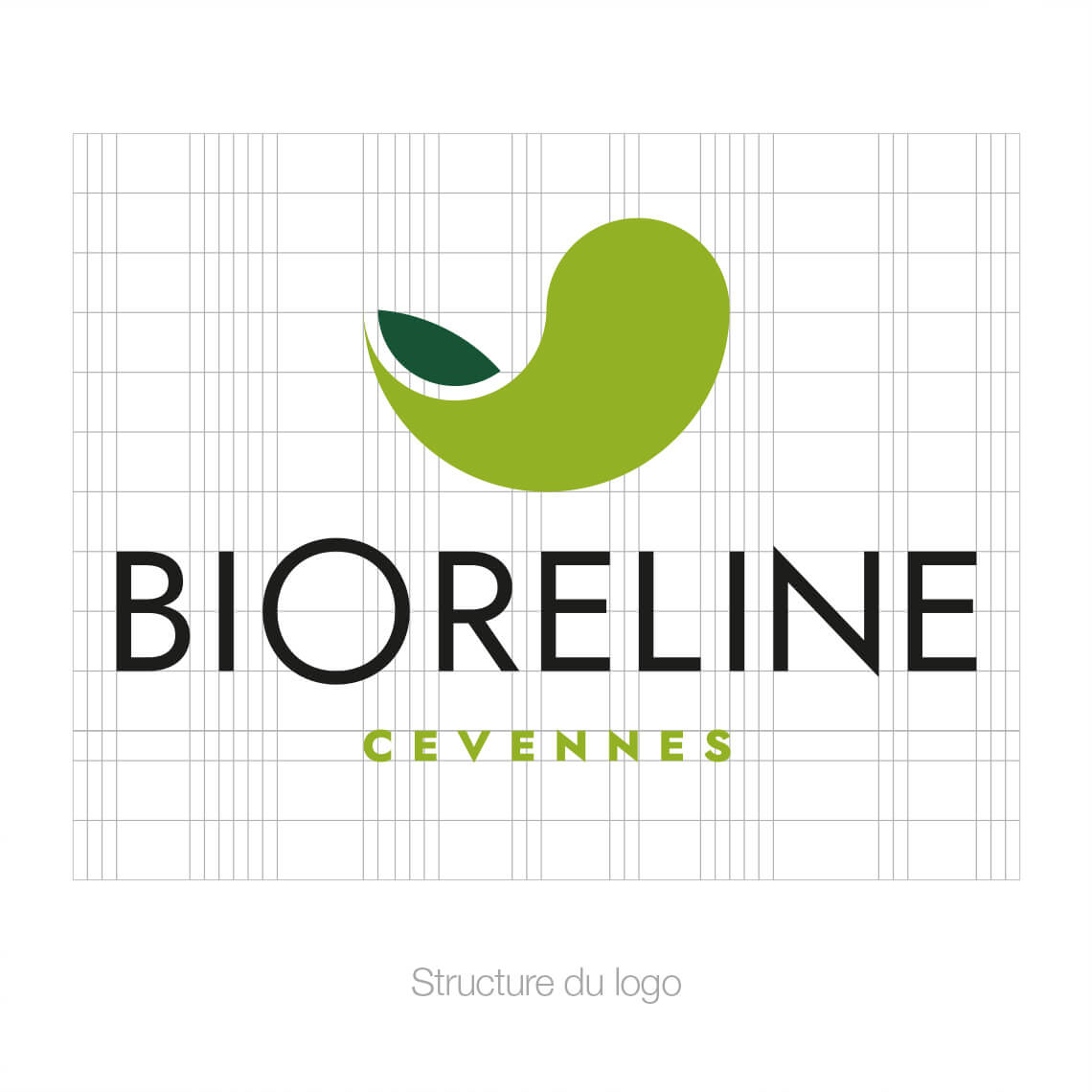 Structure du logo Bioreline